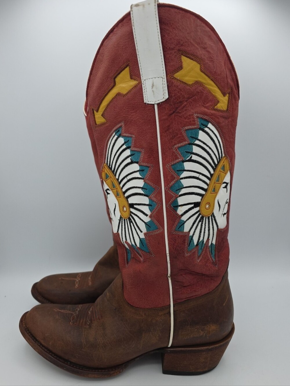 Macie Bean Inlaid Chief Women's Western Boot Style M5202 Size 9M - Picture 3 of 16